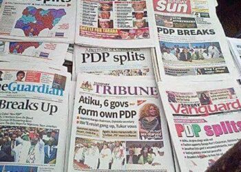 Roundup of top Newspaper Headlines in Nigeria for today Saturday, 19th September 2020.