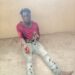 Armed Robbery Suspect, Bolanle Ojomu Caught In The Act