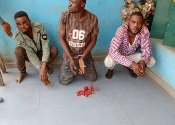 Police nab three land grabbers while operating at Igbesa