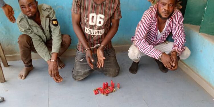 Police nab three land grabbers while operating at Igbesa