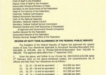 Buhari Jerks Up DTA For Public Servants, Effective From September 1