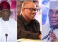 2023 Presidential Election Battle Gets Messier; Tinubu Insists Atiku, Peter Obi Did Not Lose Well Enough