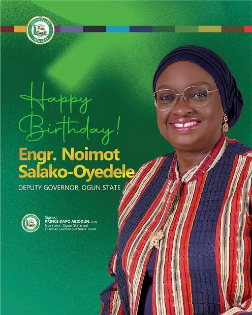 Congratulations, cheers for Ogun Deputy Governor @60 …Abiodun, Minister for Women Affairs, others salute her loyalty - Image 1 Congratulations, cheers for Ogun Deputy Governor @60 …Abiodun, Minister for Women Affairs, others salute her loyalty - Image 1