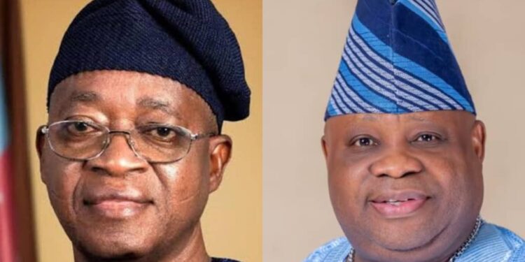Oyetola warns Adeleke to prepare for defeat at poll, despite his endorsement of Tinubu …as police release commissioner arrested over alleged shooting in Ilesa